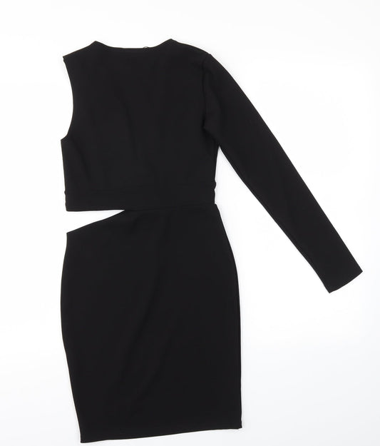 Pretty Little Thing Womens Black A-Line Size 6