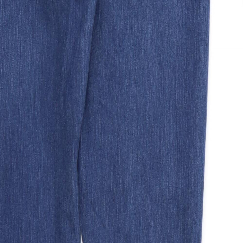 Denim & Co. Womens Blue Denim Straight Jeans Size 8 L31 in