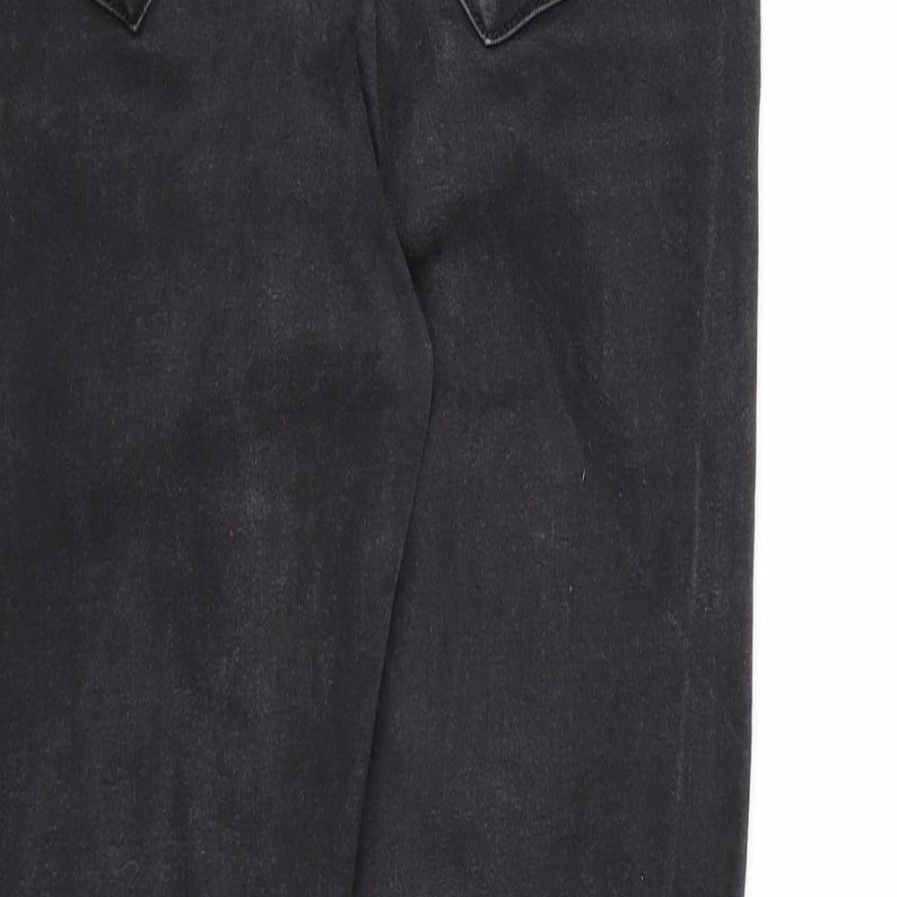 Denim & Co. Womens Black Denim Skinny Jeans Size 10 L26 in