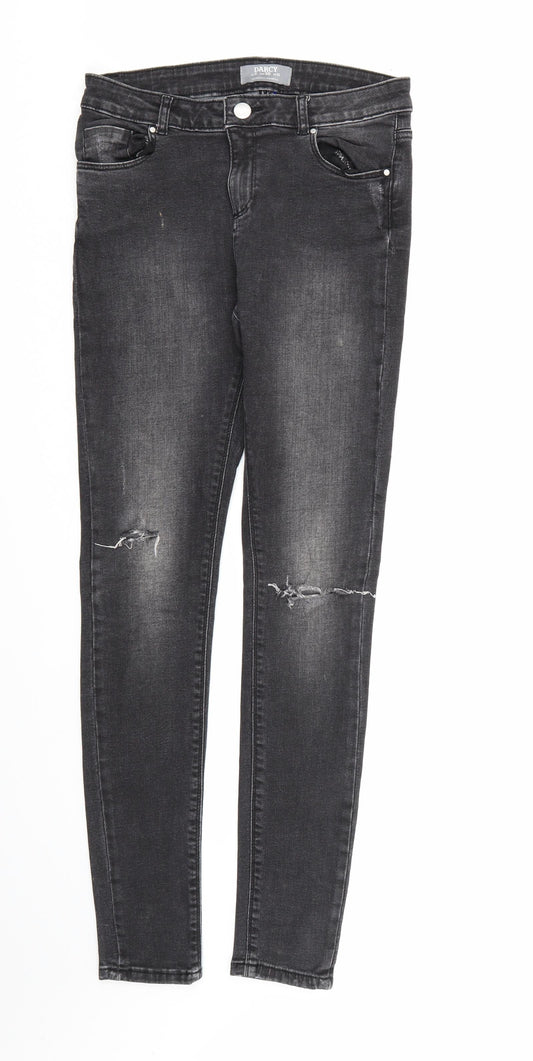 Womens UK Size 10 Dorothy Perkins Regular Fit Skinny Black Jeans