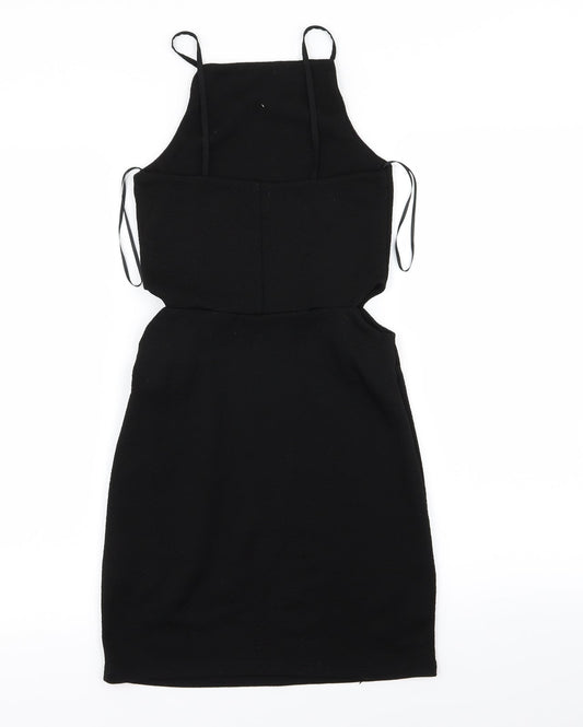 Topshop Womens Black Pencil Dress Size 8