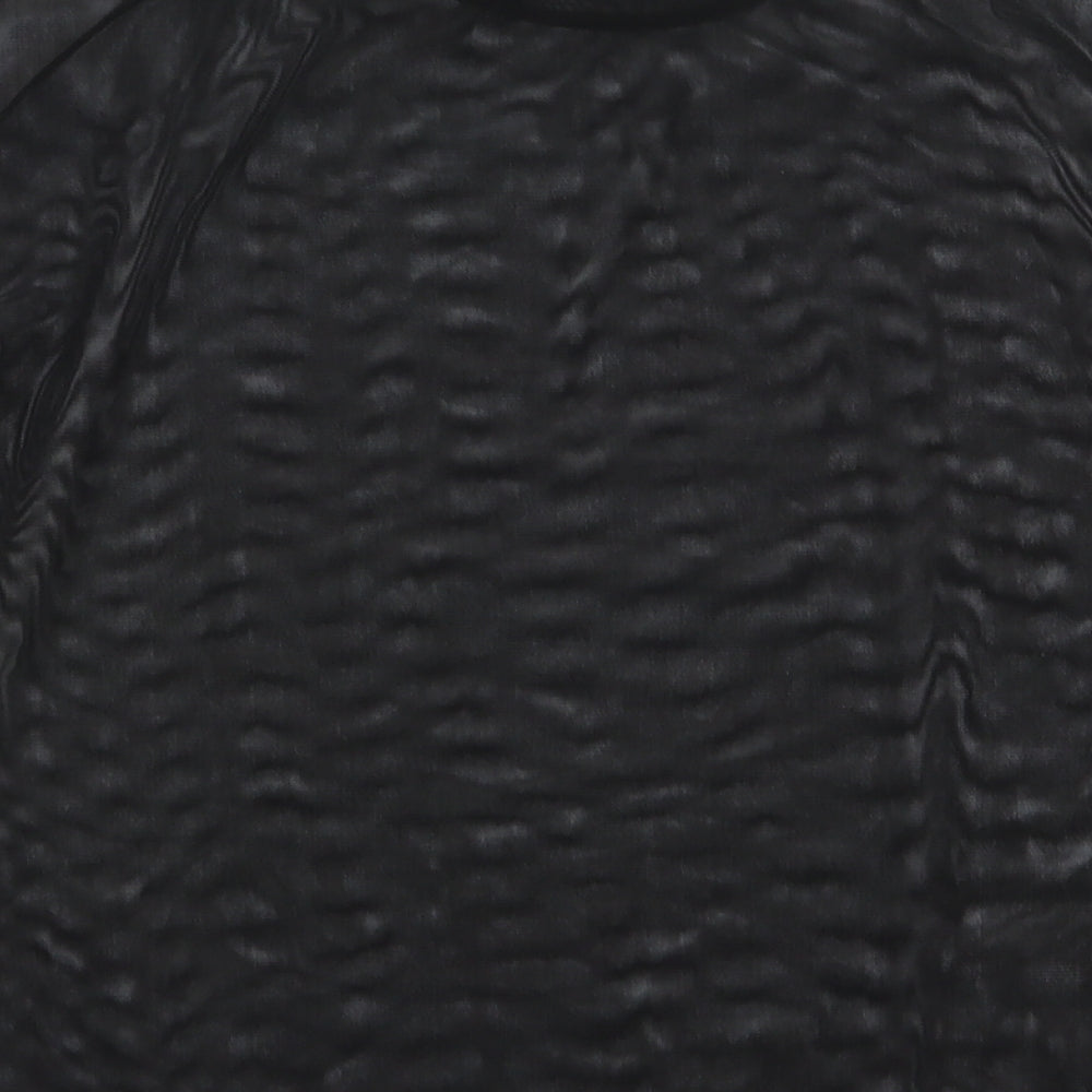 Boohoo Womens Black Basic T-Shirt Size 8