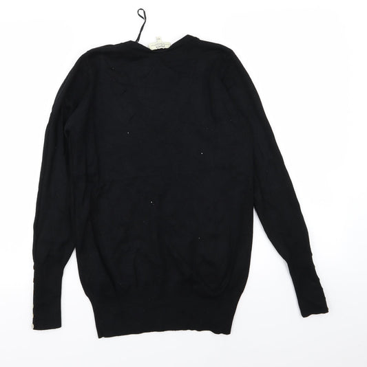 Papaya Womens Black Pullover Jumper Size 12