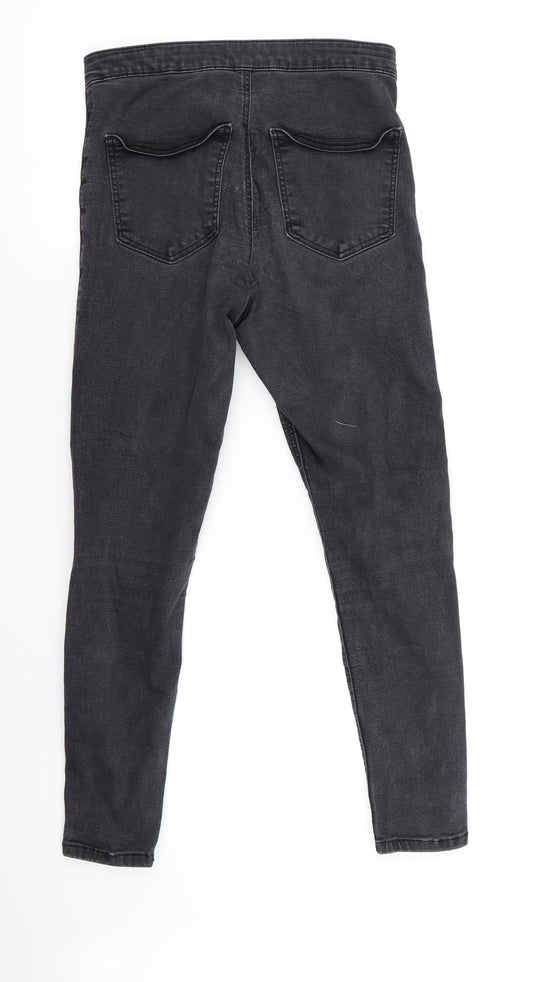 Topshop Womens Black Skinny Jeans Size 28 L30 in