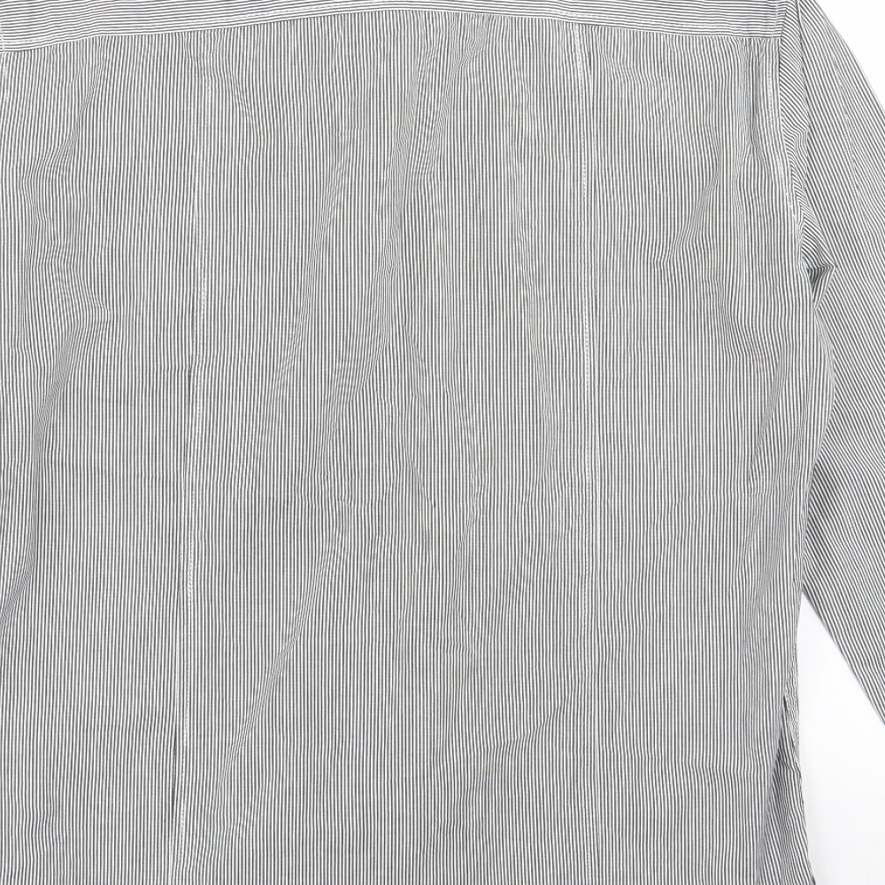 Mens UK Size S giogoi Black Button-Up Long Sleeve Casual Shirt