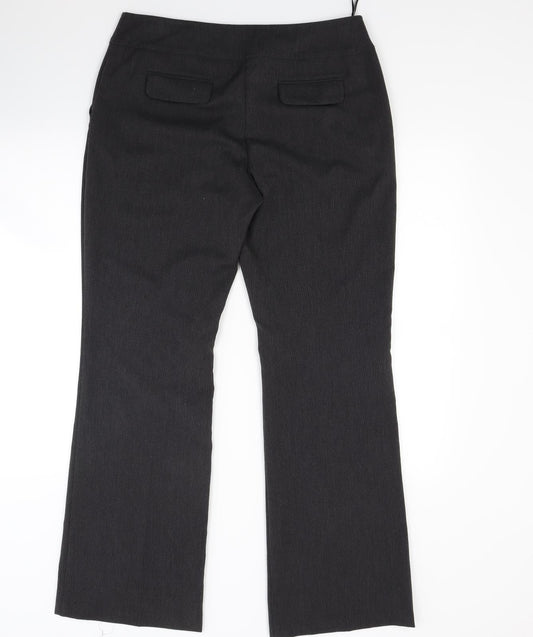 Womens UK Size 12 Dorothy Perkins Regular Fit Grey Trousers
