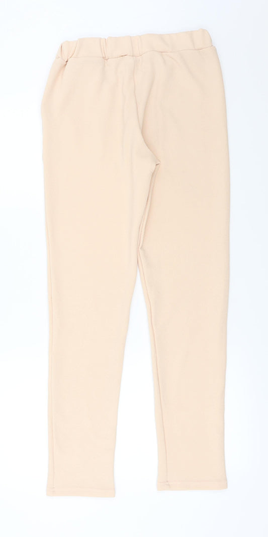 Womens UK Size 14 Preworn Relaxed Fit Pink Trousers