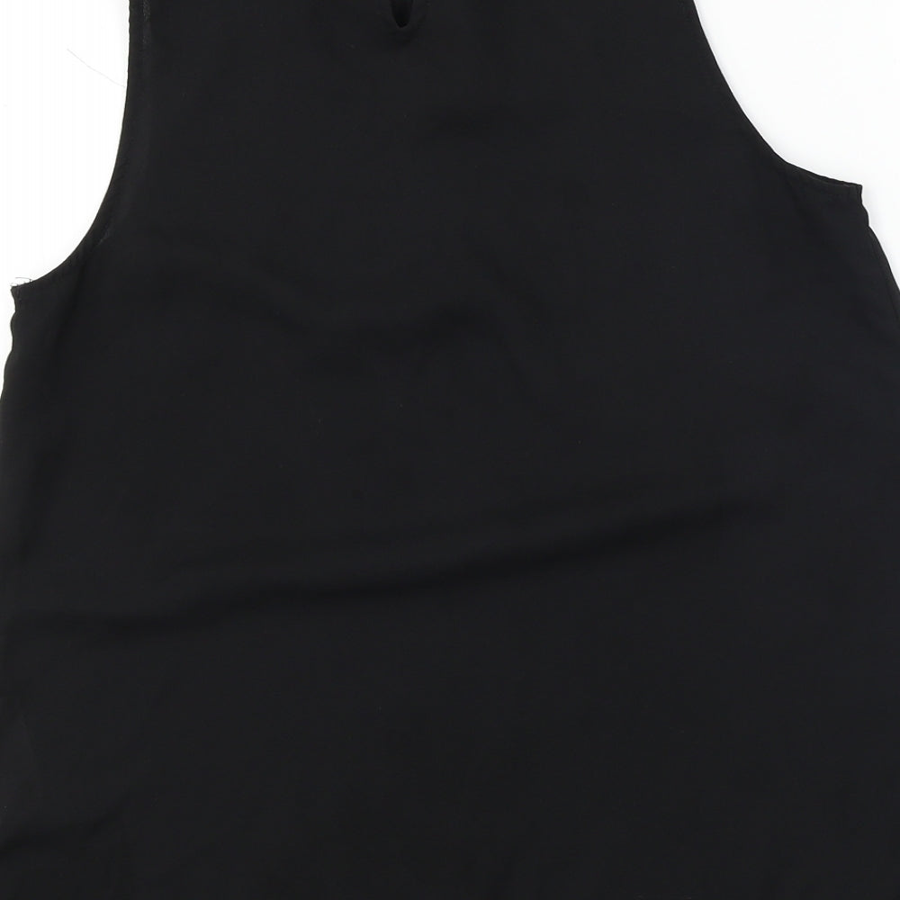 Womens UK Size 8 New Look Black Basic T-Shirt