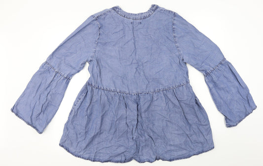H&M Womens Blue A-Line Size 10