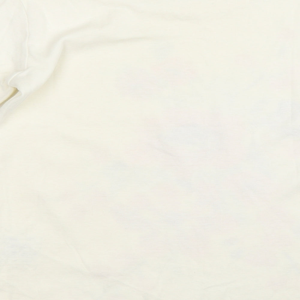 EWM Womens Ivory Basic T-Shirt Size 10