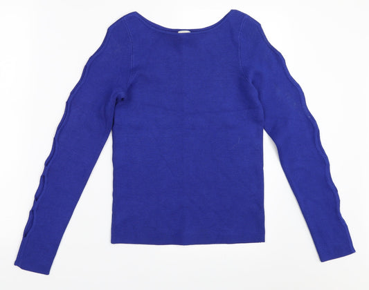 River Island Womens Blue Pullover Jumper Size 6