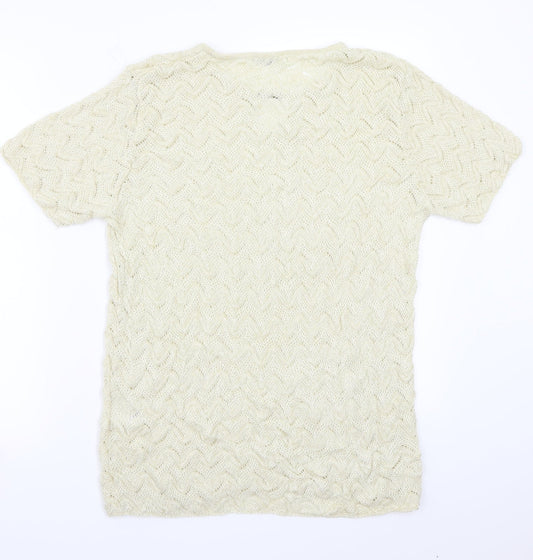 Damart Womens Beige Basic T-Shirt Size M