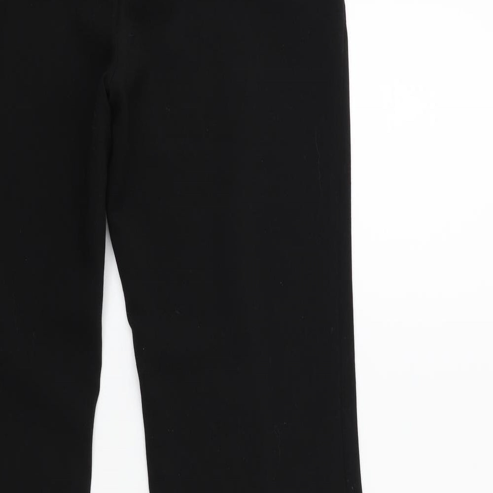 Womens UK Size 30 in Preworn Regular Fit Black Trousers