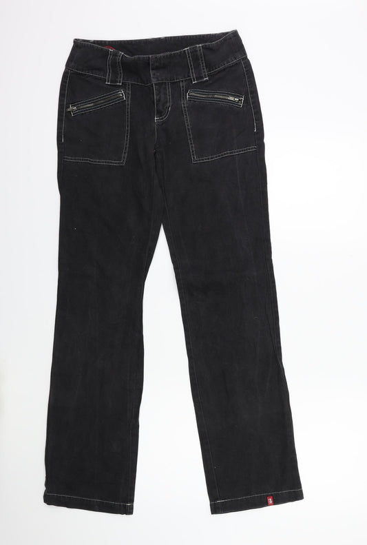 EDC Womens Grey Denim Straight Jeans Size 6 L31 in