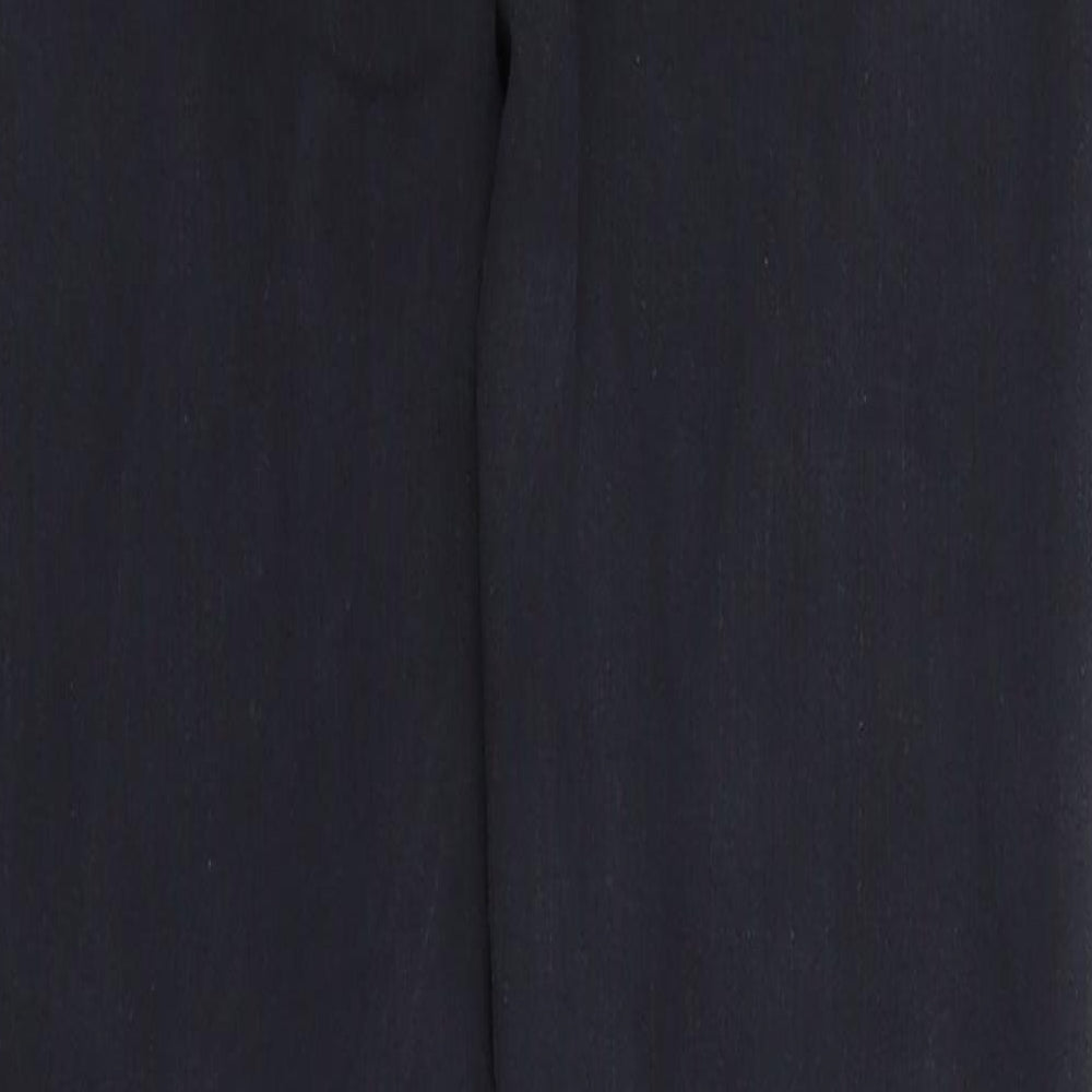 Topshop Womens Black Straight Jeans Size S L32 in