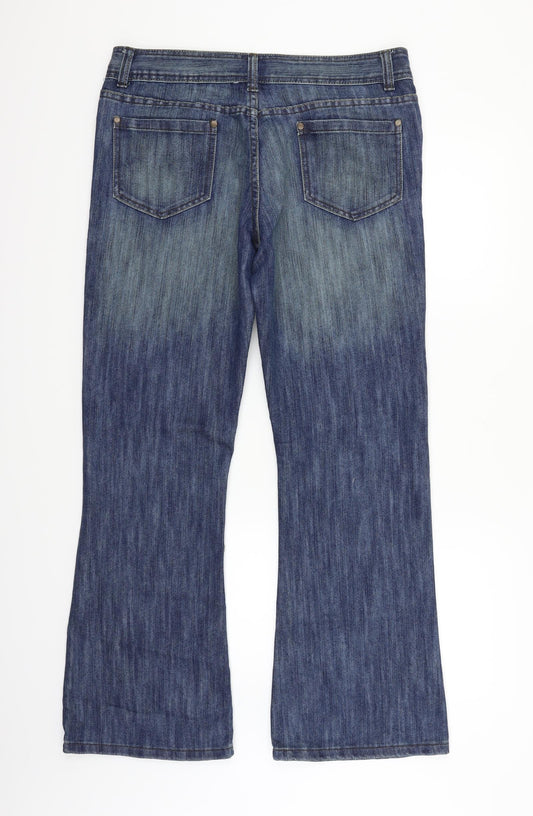 Womens UK Size 16 deniem co Regular Fit Blue Trousers