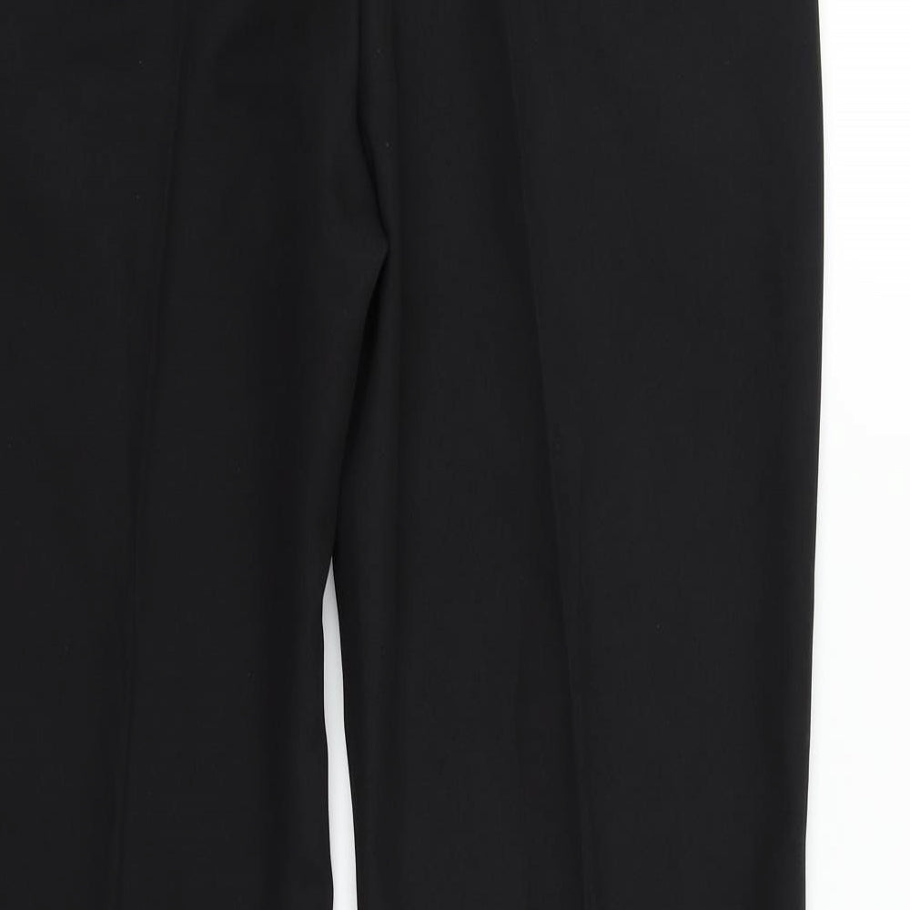 Womens UK Size 14 Marks and Spencer Regular Fit Black Trousers