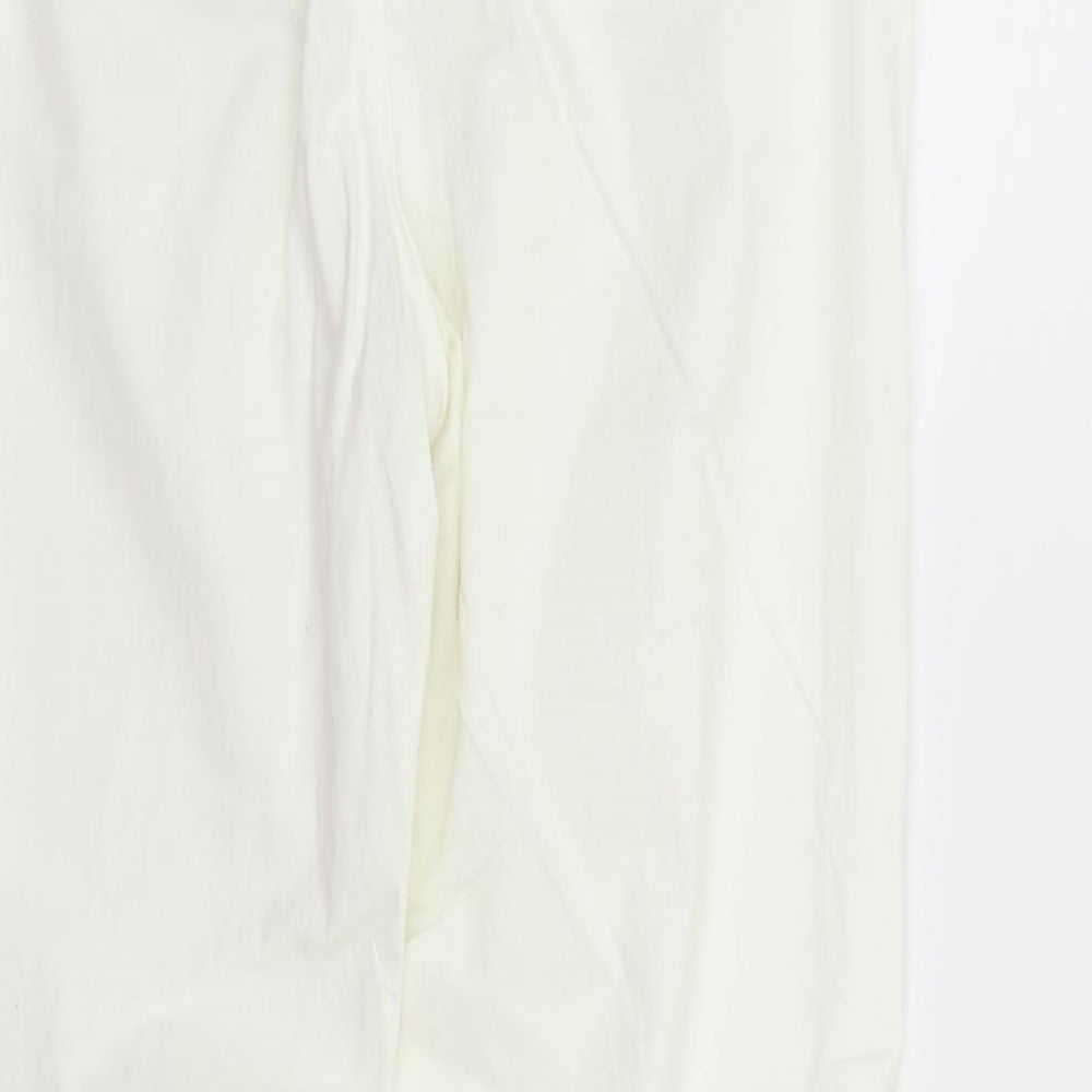 Womens UK Size 12 Marks and Spencer Regular Fit Sweatpants White Trousers