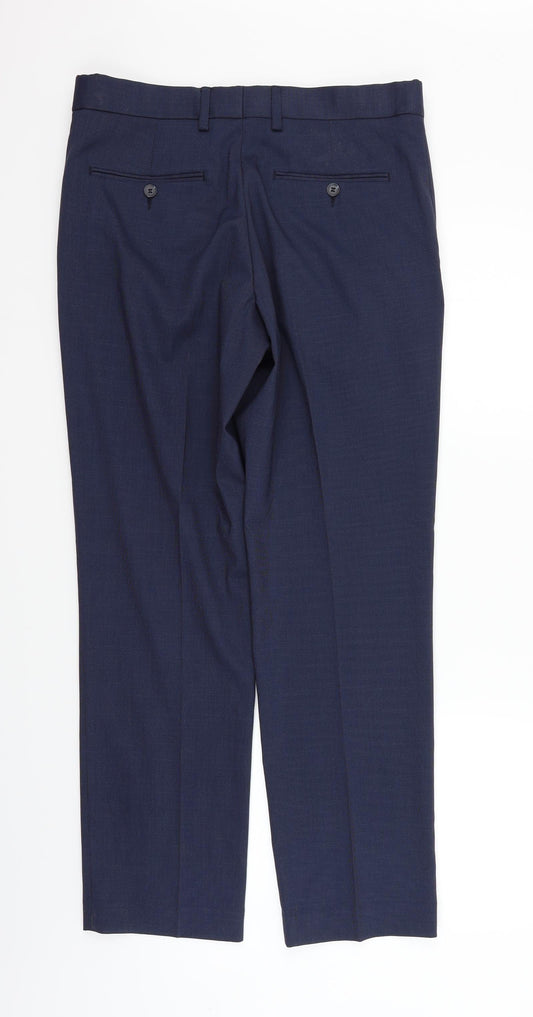F&F Womens Blue Trousers Size 32 in L32 in