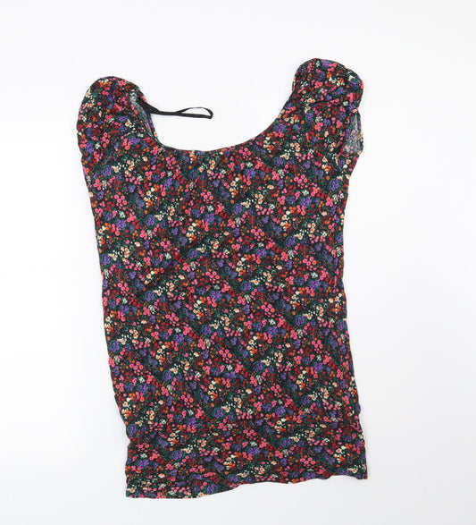 Womens UK Size 10 New Look Black Basic Blouse