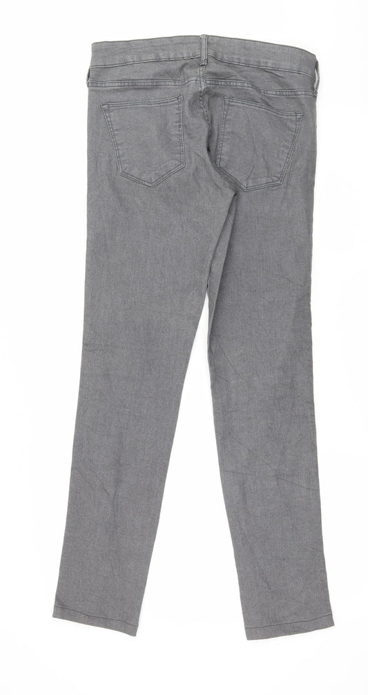 Womens UK Size 29 in H&M Regular Fit Skinny Grey Jeans