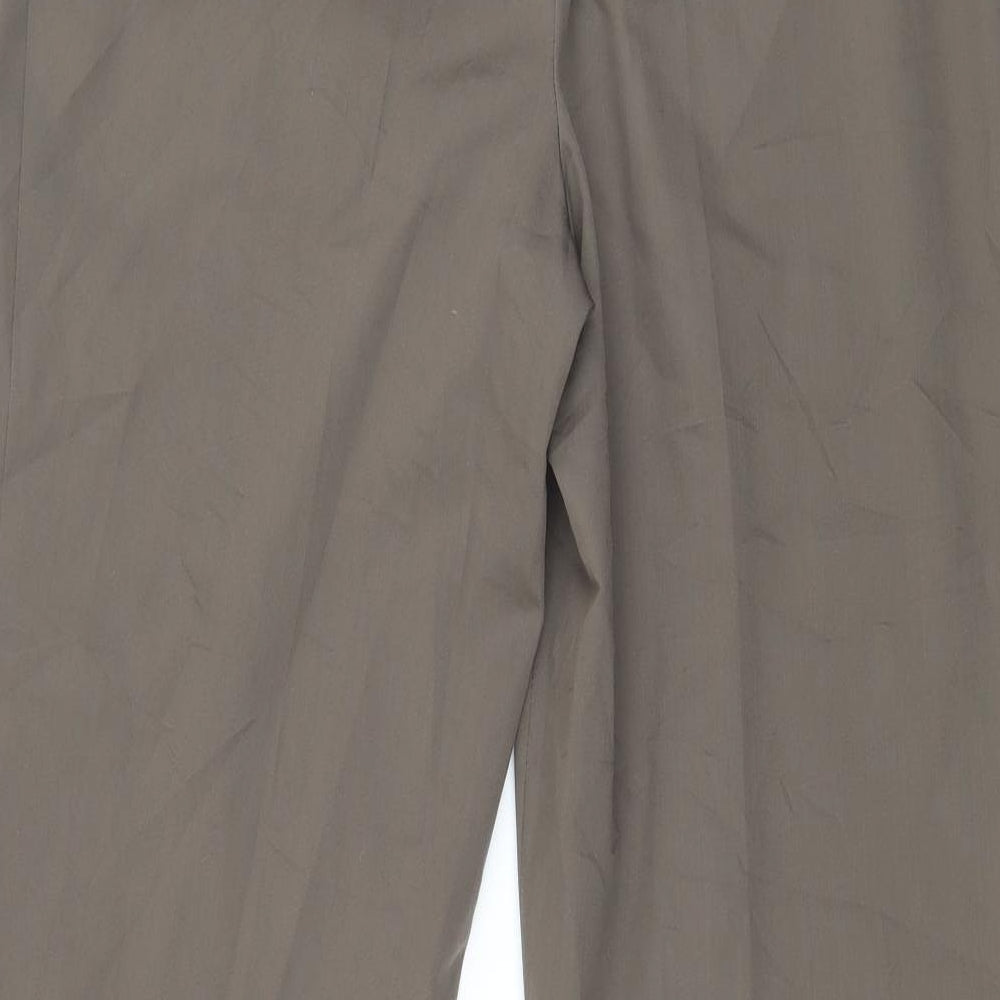 Womens UK Size 14 Basler Regular Fit Brown Trousers