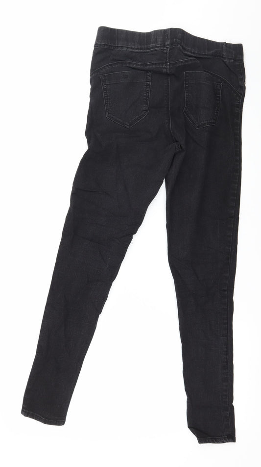 Denim & Co. Womens Grey Denim Jegging Jeans Size 10 L28 in