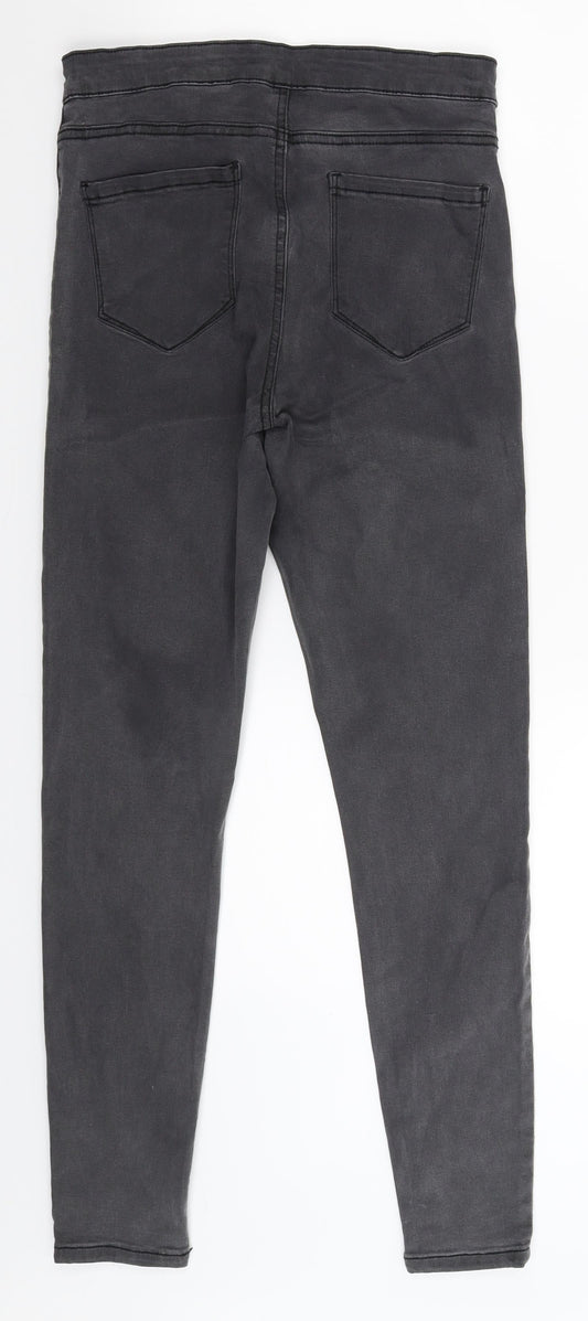 Denim Co Womens Grey Denim Jegging Jeans Size 12 L26 in