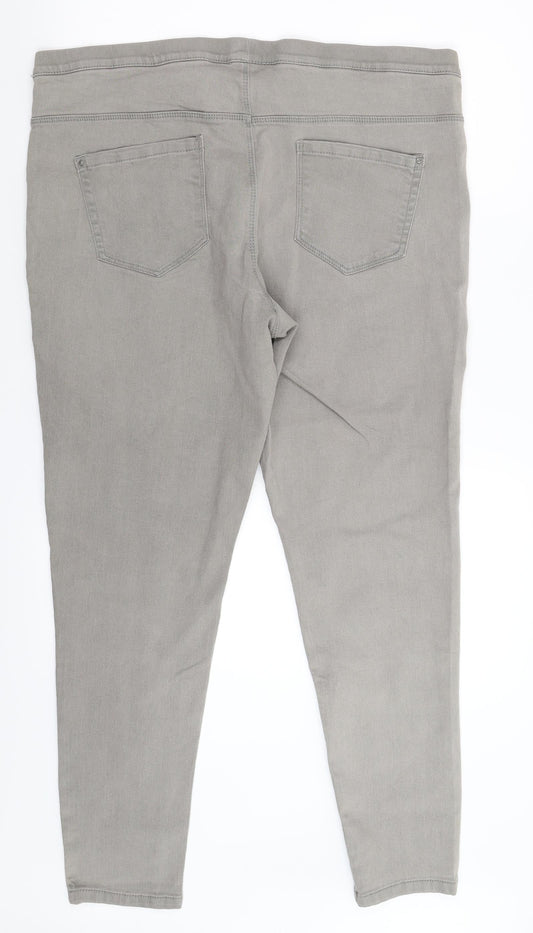 Denim Co Womens Grey Denim Jegging Jeans Size 20 L30 in
