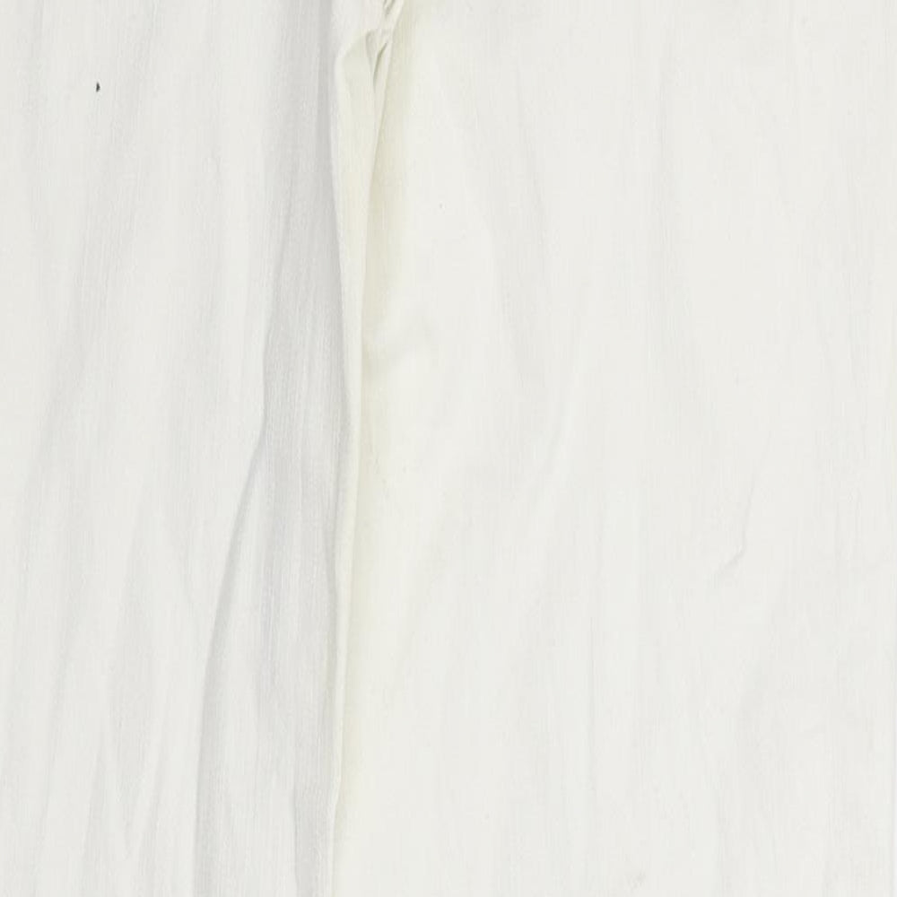 Womens UK Size 28 in Cecil Regular Fit Straight White Jeans