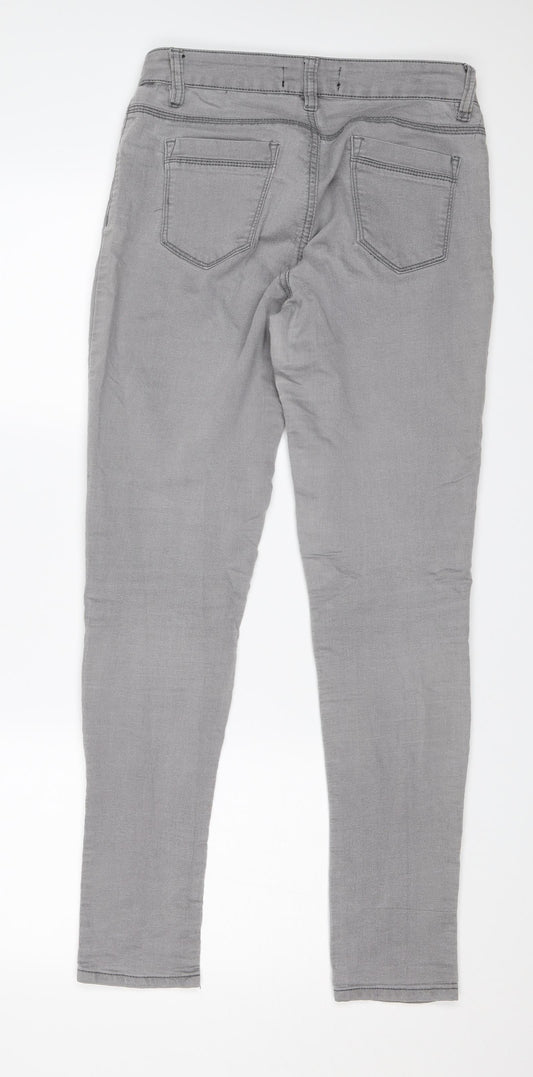 24/7 Womens Grey   Skinny Jeans Size 10 L28 in