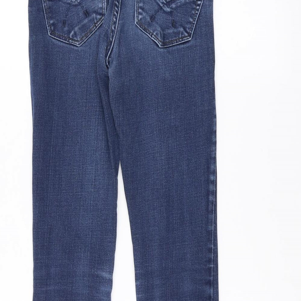 Topshop Womens Blue Denim Skinny Jeans Size 25 L32 in