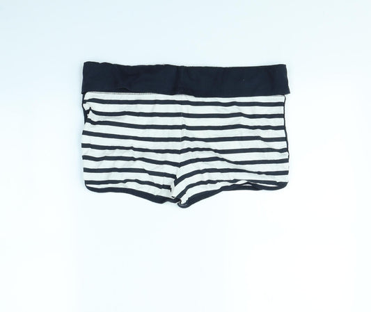 Atmosphere Womens Blue Striped  Hot Pants Shorts Size 14