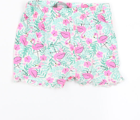 Primark Girls Green Animal Print Babydoll Pyjama Pants Size 36 Months