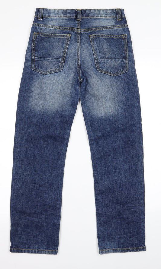 Primark Mens Blue Bootcut Jeans Size 16 L25 in