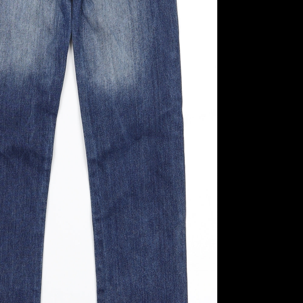 Primark Mens Blue Bootcut Jeans Size 16 L25 in