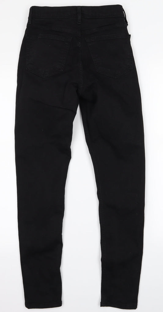 Topshop Womens Black Skinny Jeans Size 26 L27 in