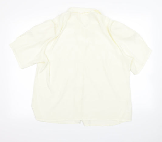 Womens UK Size 18 Preworn Beige Basic Blouse