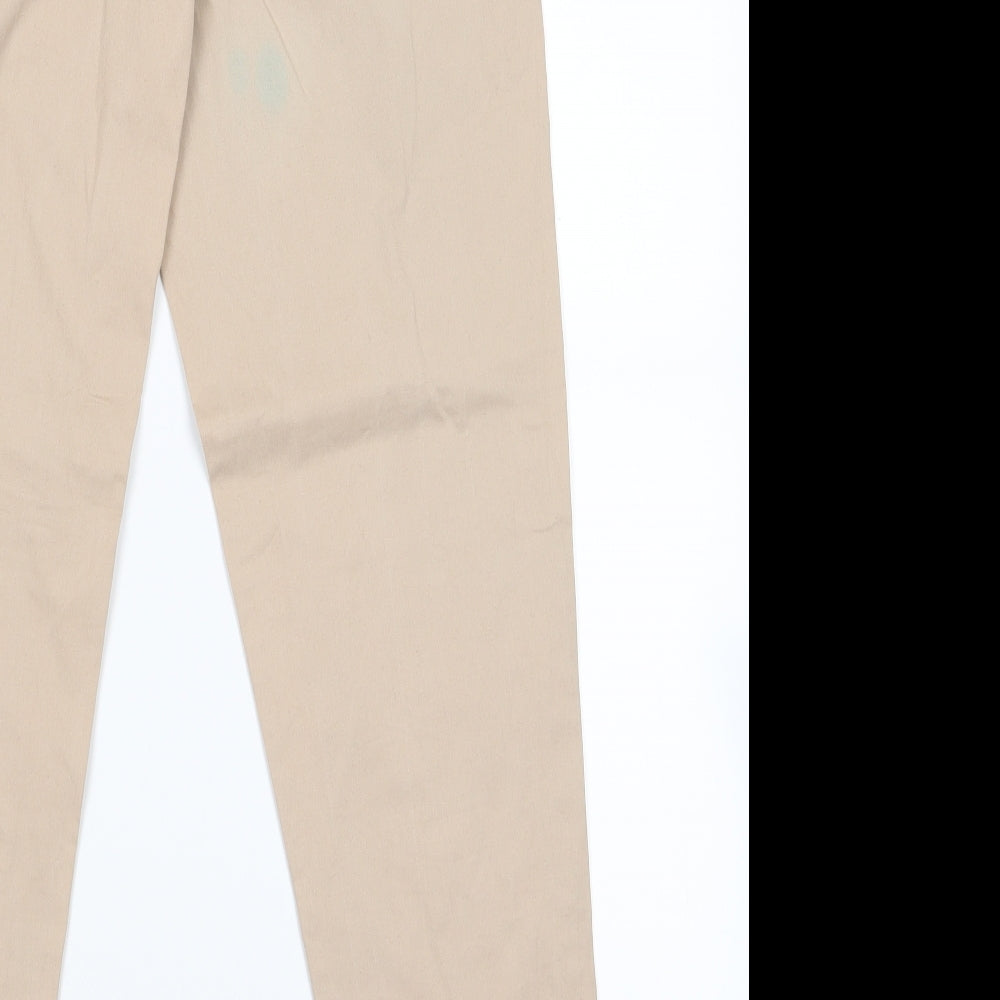 Womens UK Size 8 Atmosphere Regular Fit Rain Trousers Beige Trousers