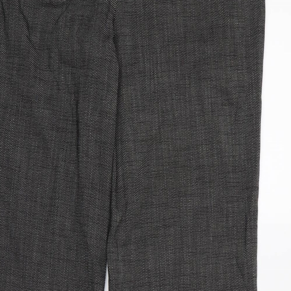 Womens UK Size 14 NEXT Regular Fit Rain Trousers Black Trousers