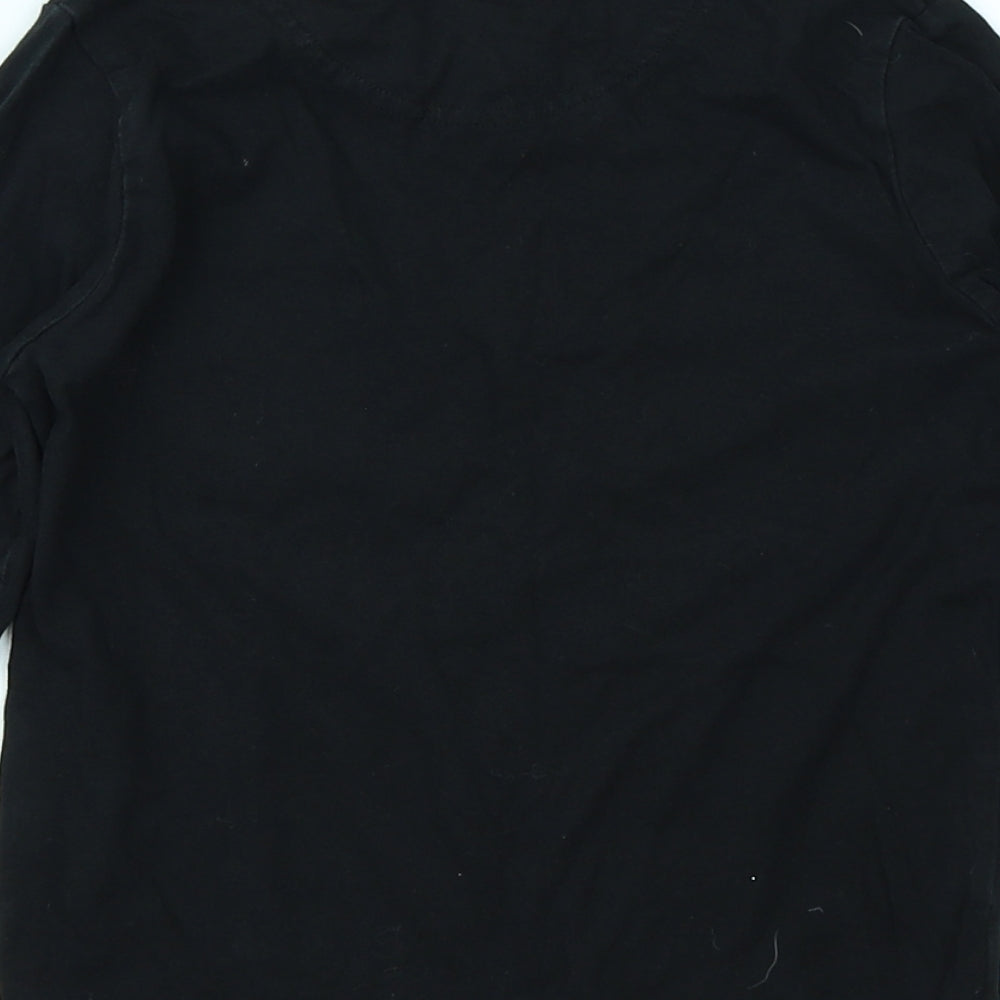 Bluezoo Boys Black Basic T-Shirt Size 5-6 Years