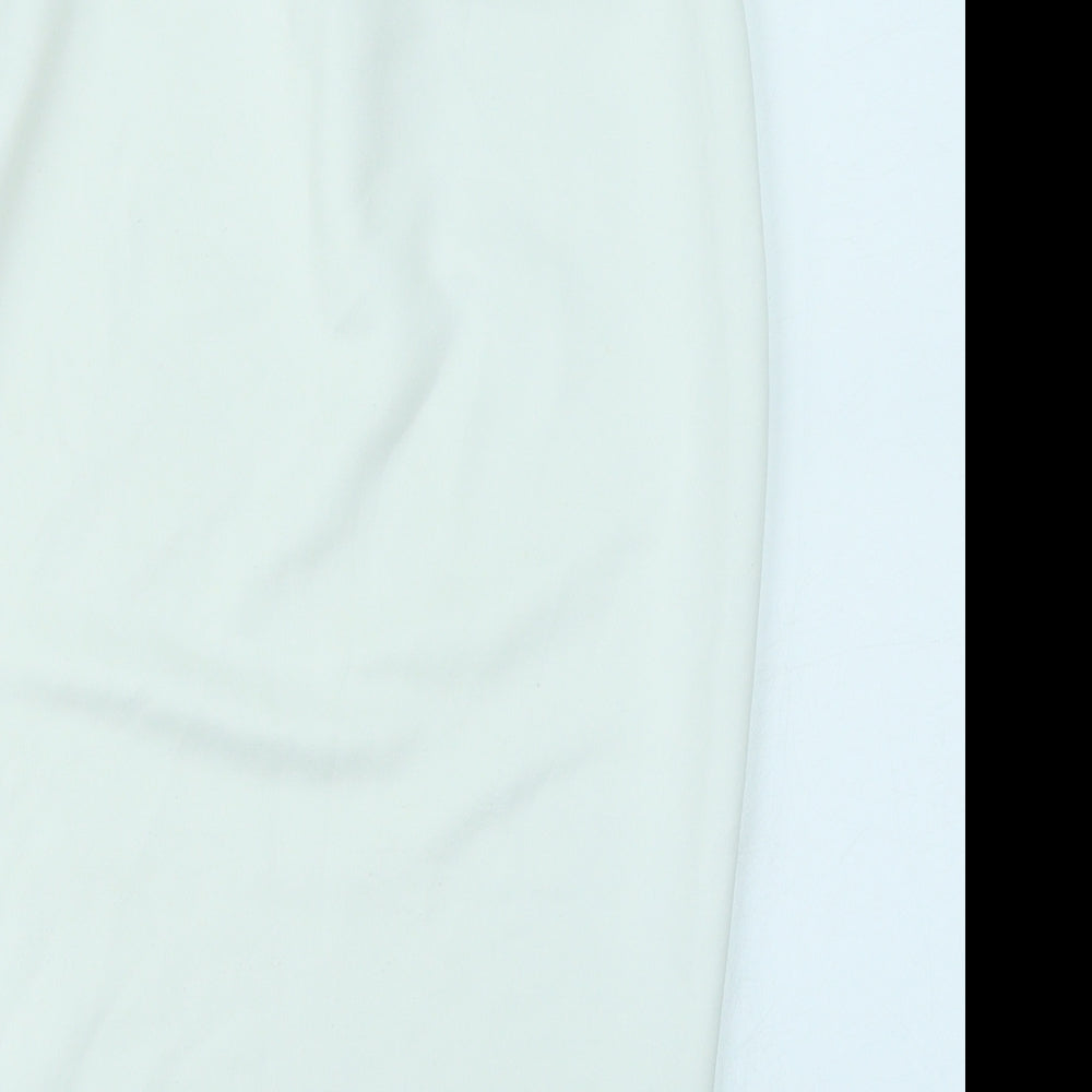 Boohoo Womens White A-Line Skirt Size 10