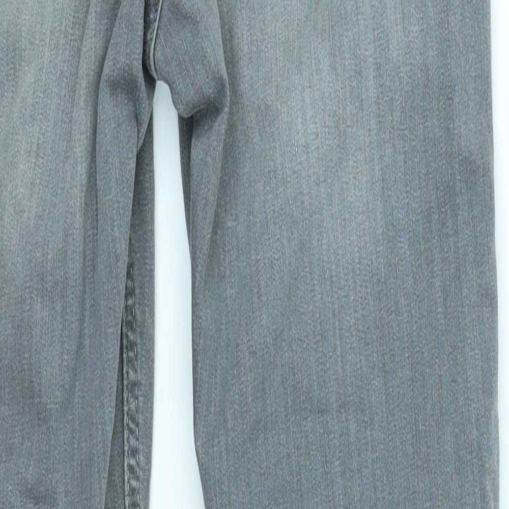 &Denim Womens Grey Denim Skinny Jeans Size 10 L25 in
