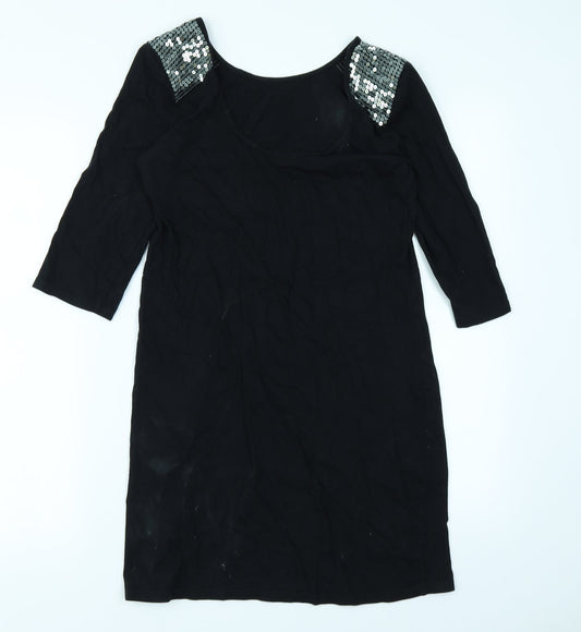 Dorothy Perkins Womens Black Bodycon Size 10