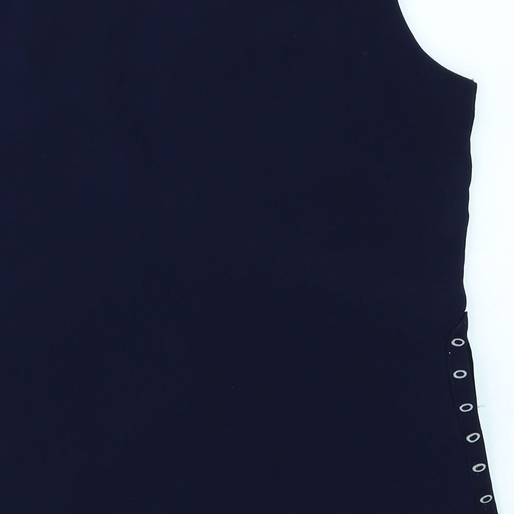 Womens UK Size S Preworn Blue Basic Blouse
