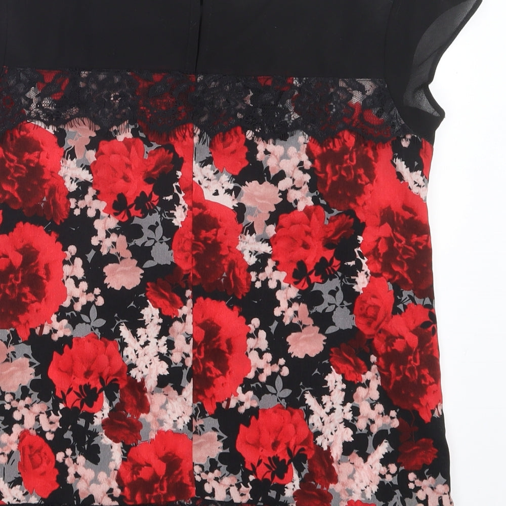 Womens UK Size 6 Dorothy Perkins Red Basic Blouse