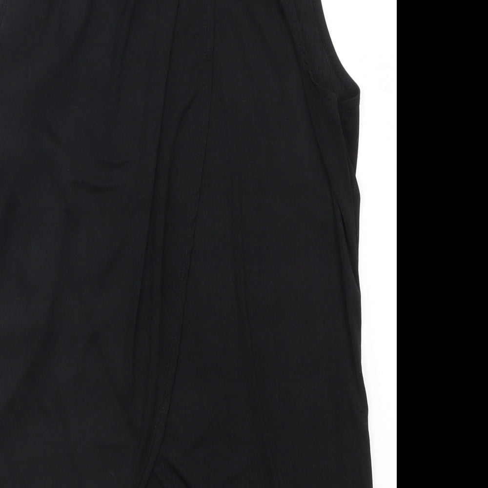 Womens UK Size 10 Topshop Black Basic Tank