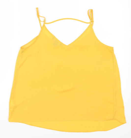 Primark Womens Yellow Basic Tank Size 14