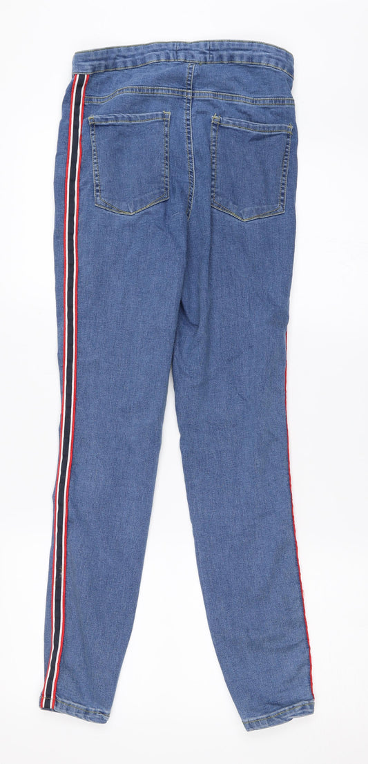 Primark Womens Blue Denim Skinny Jeans Size 10 L27 in