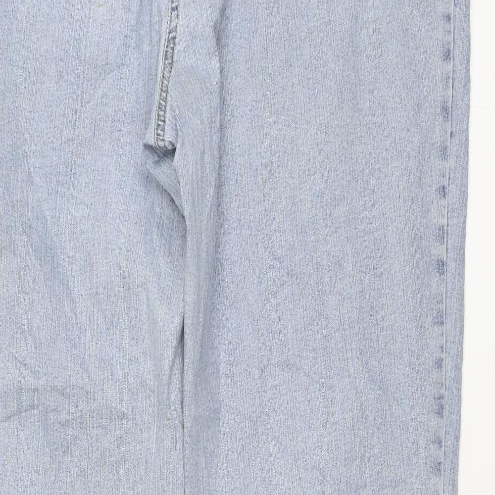 MAC Womens Blue Denim Straight Jeans Size 32 in L31 in